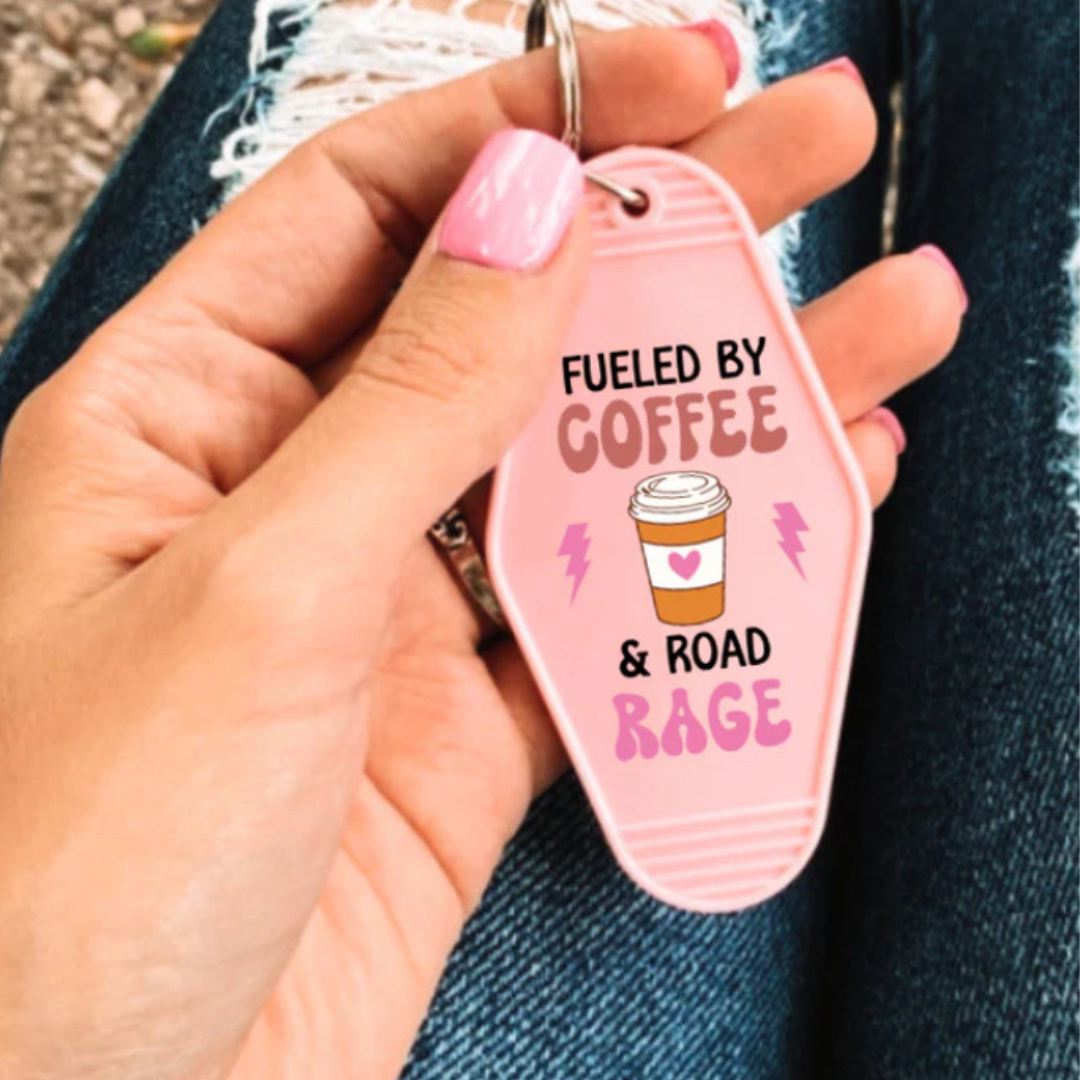 Coffee & Road Rage Motel Keychain