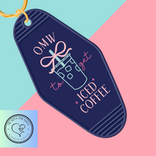 OMW to get Iced Coffee Motel Keychain