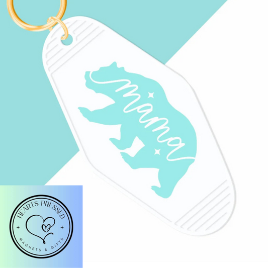 Mama Bear Motel Keychain