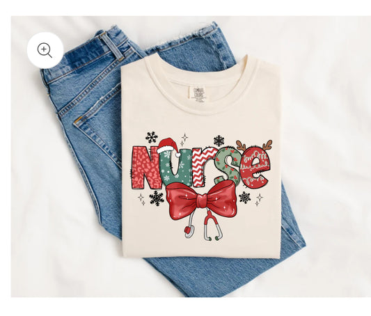 Christmas Nurse Tee