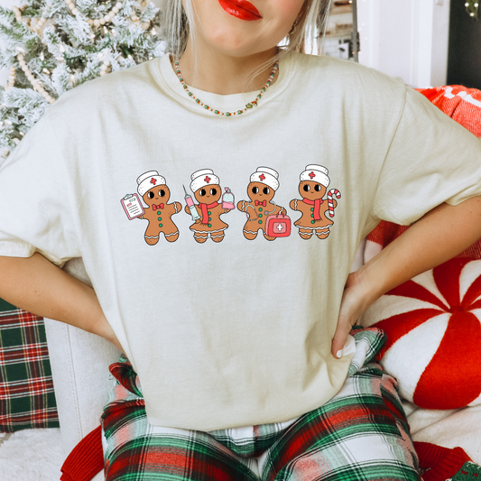 Gingerbread Nurses  Tee