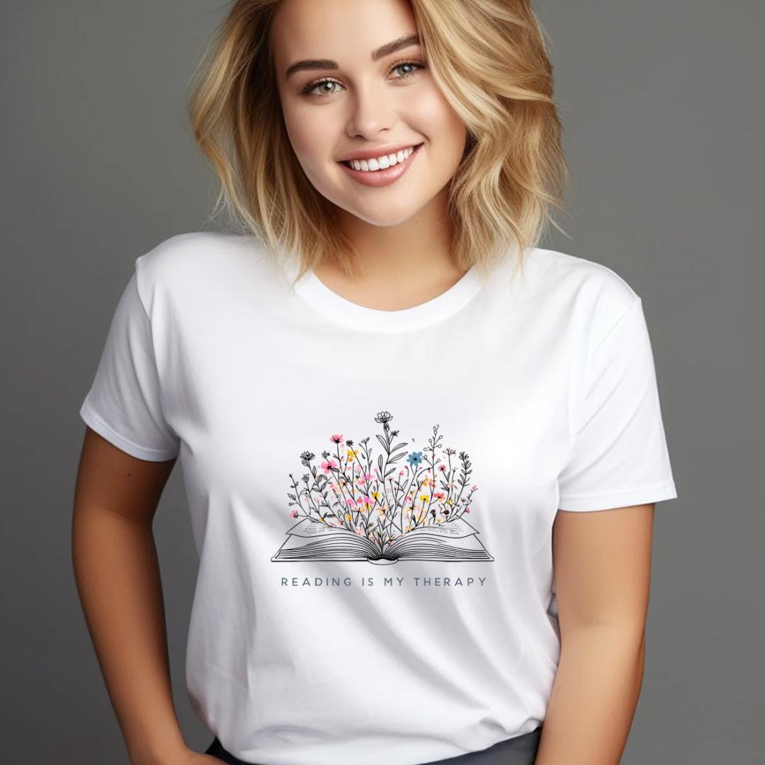 Reading is my therapy  t-shirt